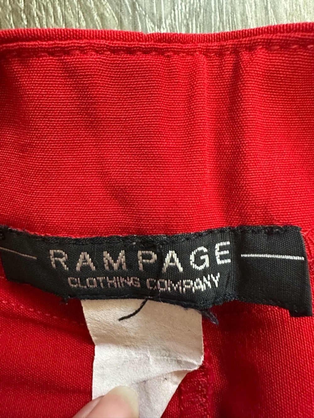 Rampage Red Pencil Skirt with Back Vent - Picture 6 of 8